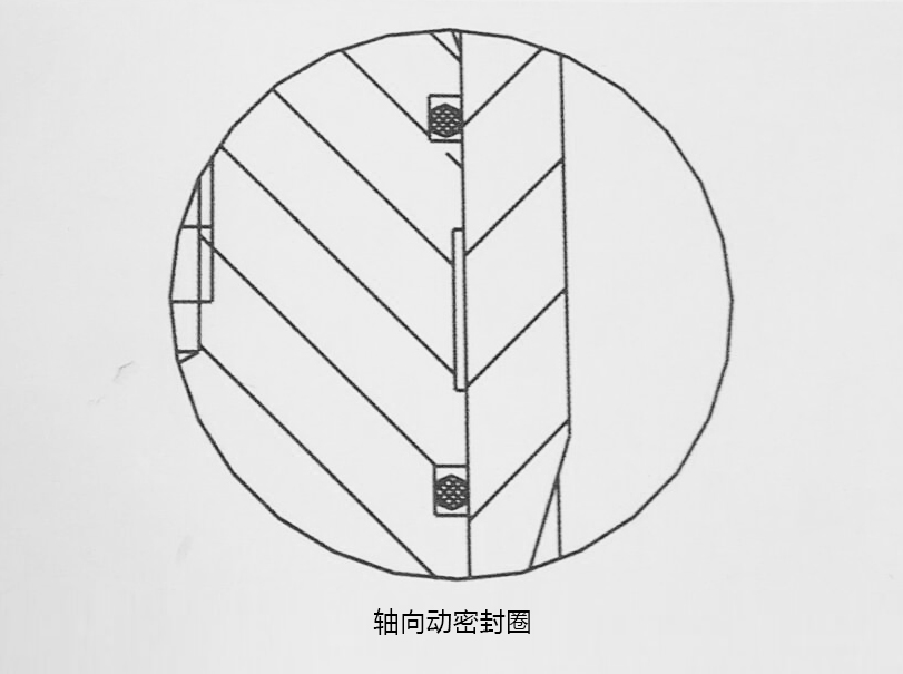 o型密封圈，軸向動密封圈結構圖