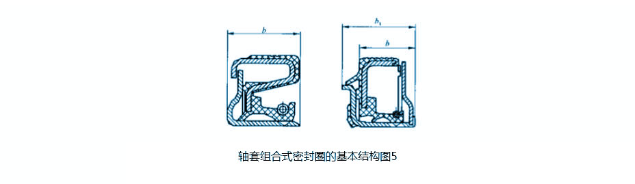 軸套組合密封圈結構圖