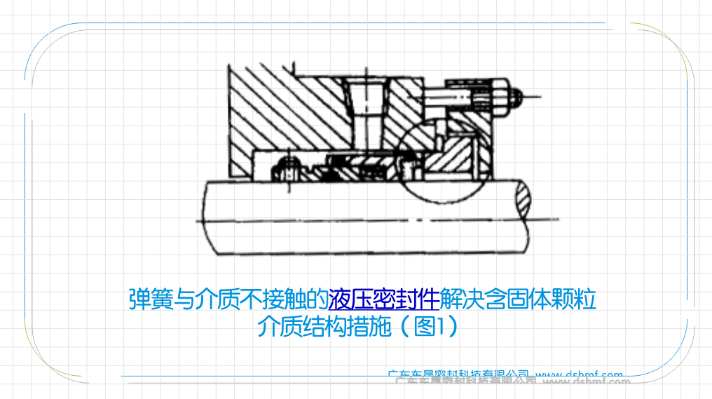 彈簧與介質不接觸的液壓密封圈解決含固體顆粒介質結構措施圖1