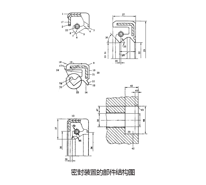 軸外徑與腔體內孔內徑間的徑向距離