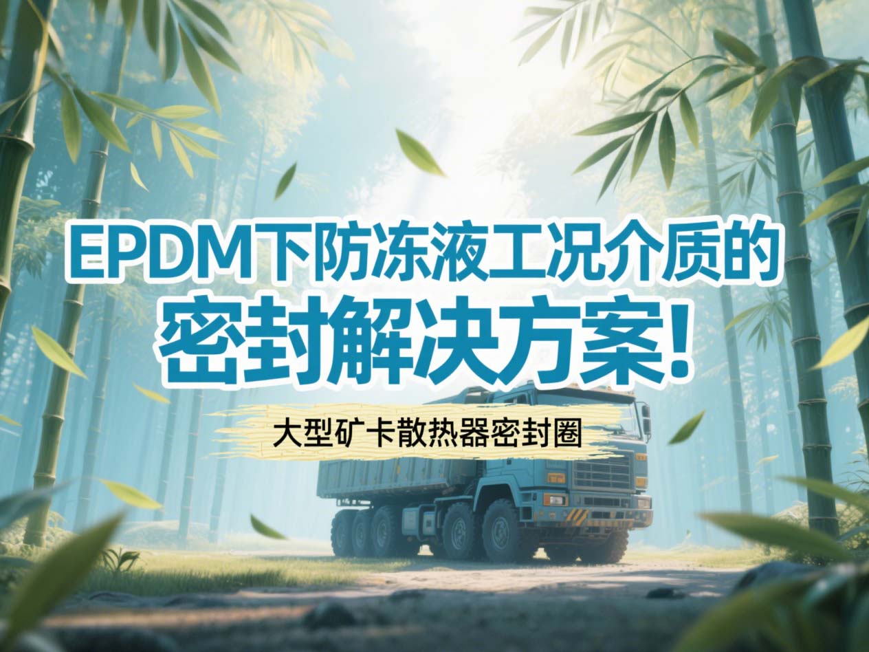 大型礦卡散熱器密封圈 ? EPDM下防凍液工況介質的密封解決方案！