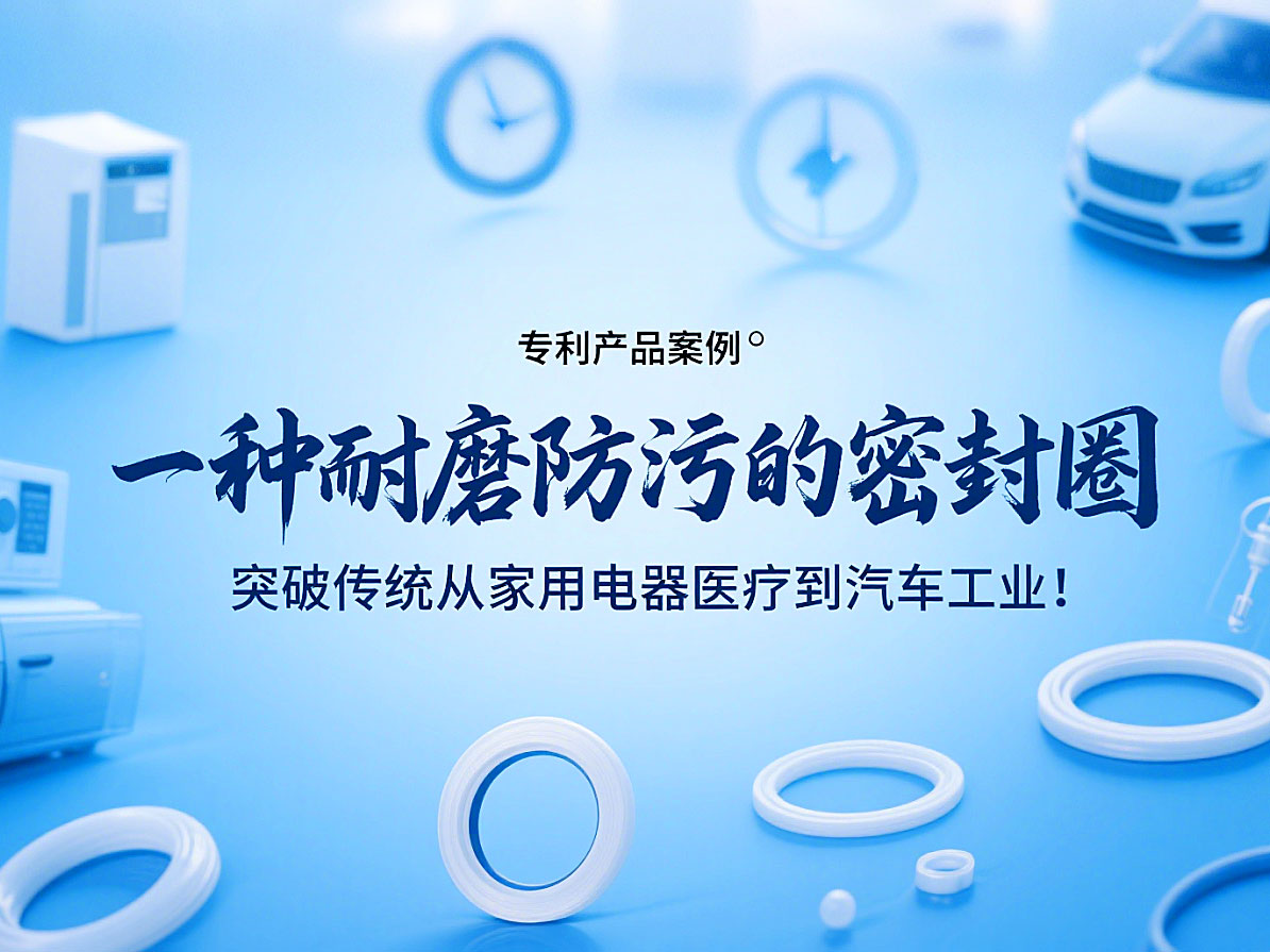 專利產品案例 ? 一種耐磨防污的密封件：突破傳統從家用電器醫療到汽車工業！