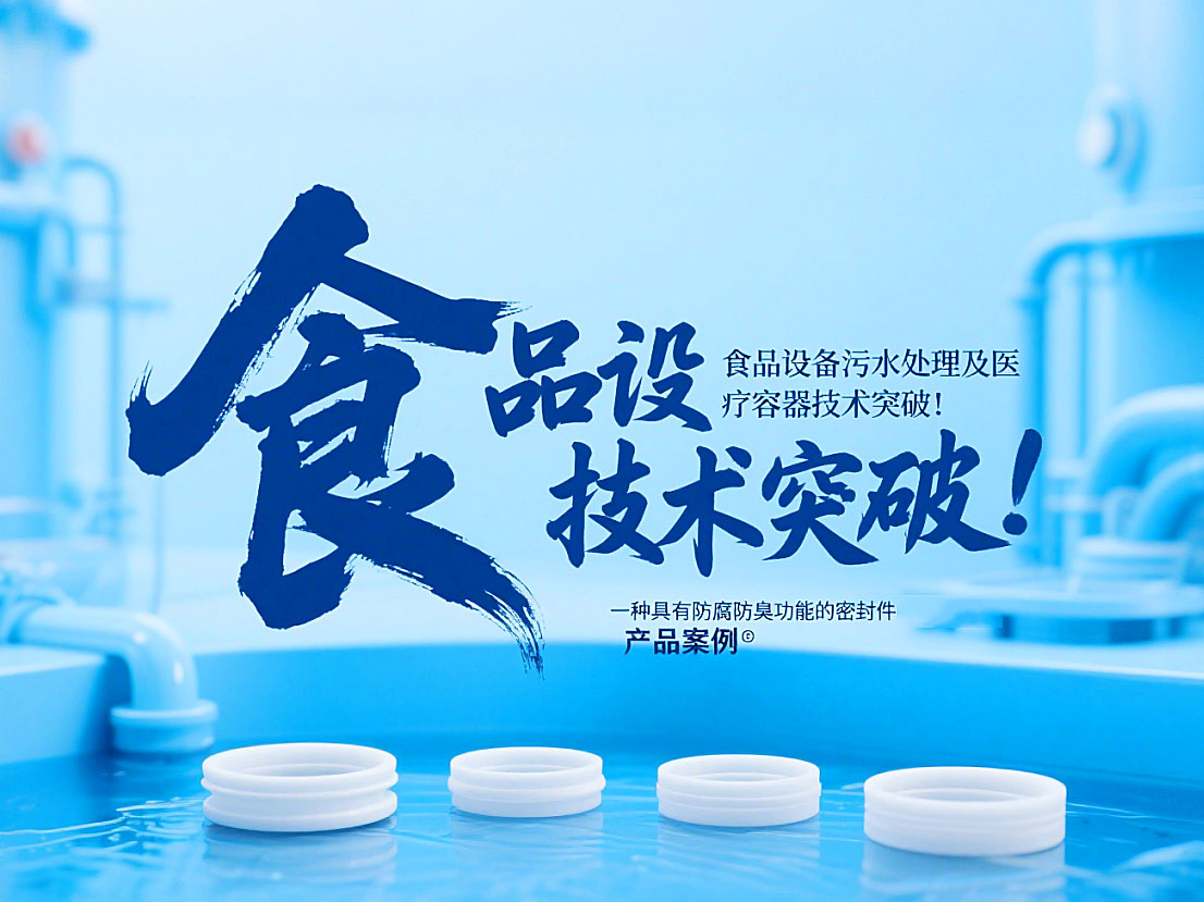 專利產品案例 ? 一種具有防腐防臭功能的密封件：食品設備污水處理及醫療容器技術突破！