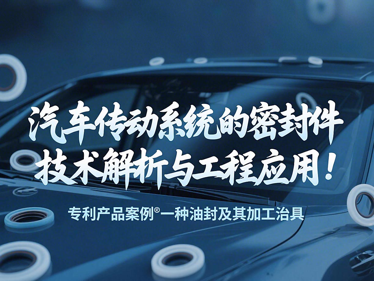 專利產品案例 ? 一種油封及其加工治具：汽車傳動系統的密封件技術解析與工程應用！