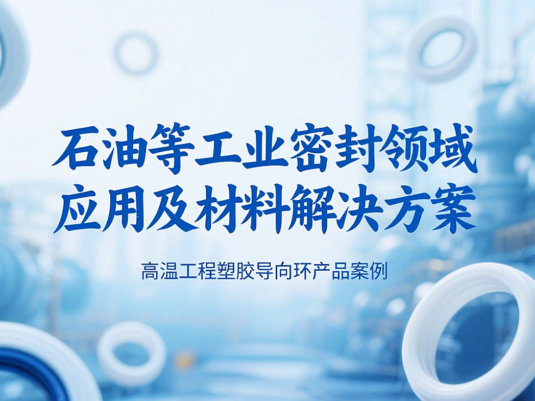 ?高溫工程塑膠導向環產品案例 ? 石油等工業密封領域應用及材料解決方案！?
