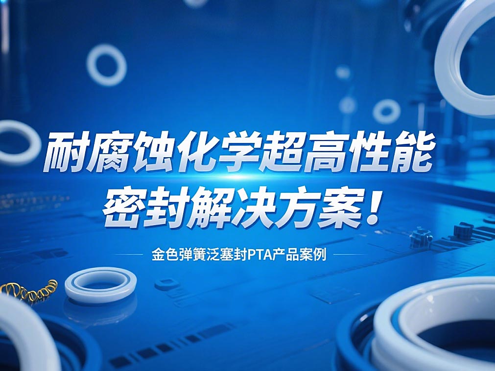 金色彈簧泛塞封PTA產品案例 ? 耐腐蝕化學超高性能密封解決方案！?