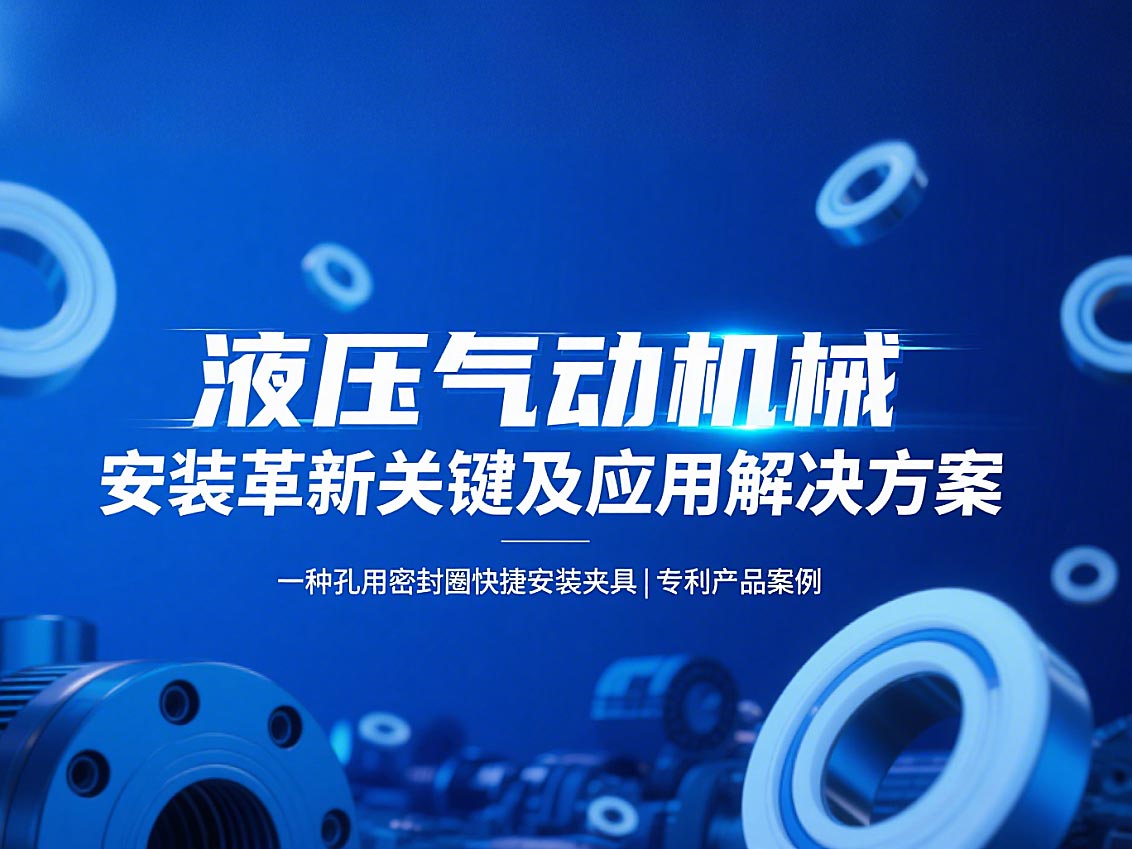專利產品案例 ? 一種孔用密封圈快捷安裝夾具：液壓氣動機械的革新安裝工藝關鍵及應用解決方案！