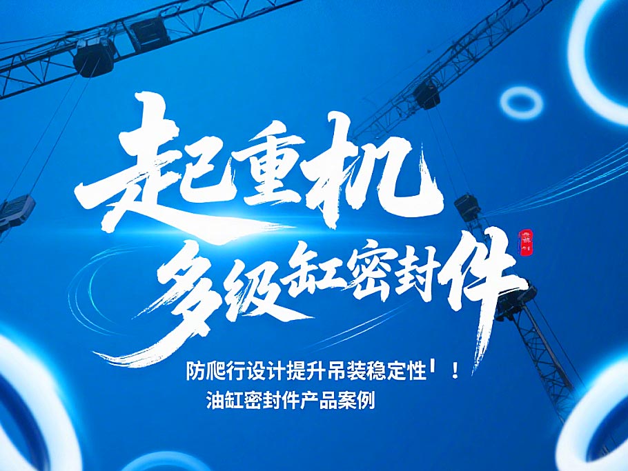 起重機多級油缸密封件！防爬行設計提升吊裝穩定性?！