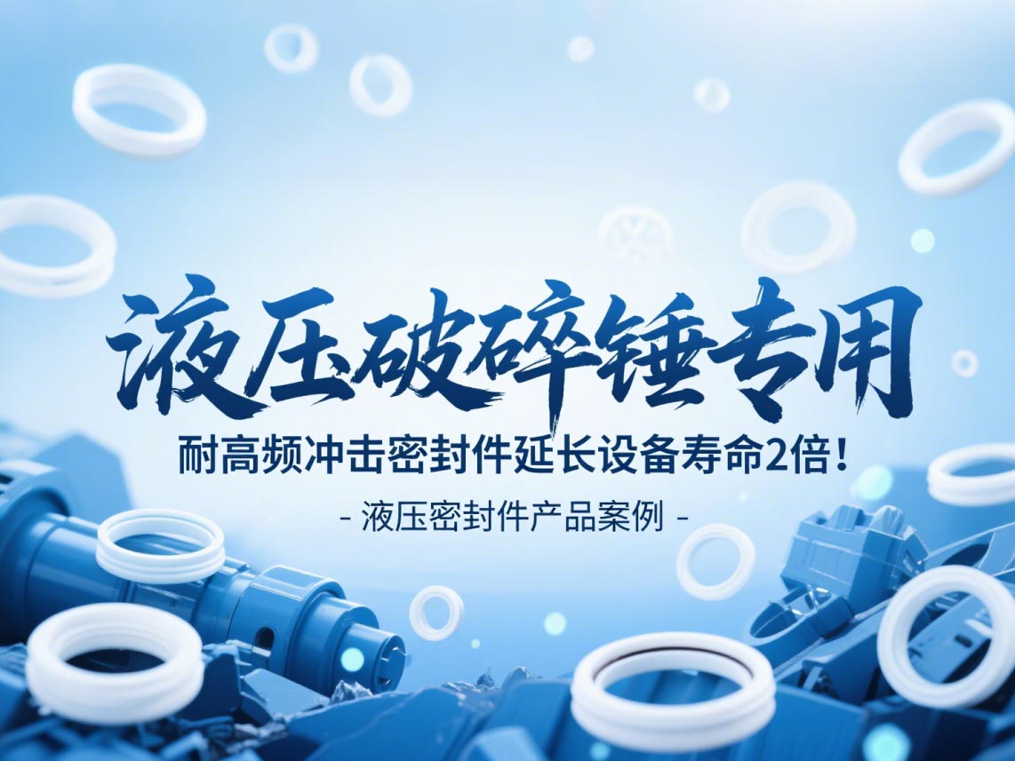 液壓破碎錘專用！耐高頻沖擊密封件延長設備壽命2倍！