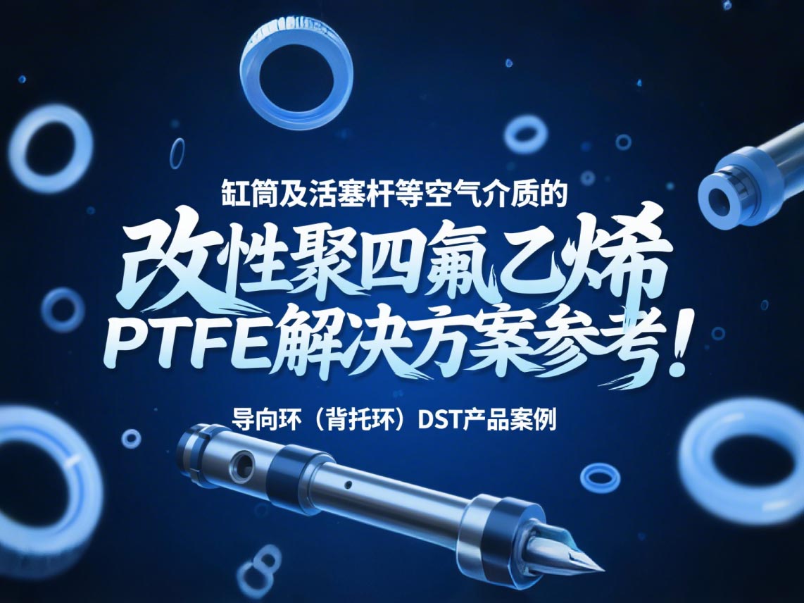 導向環（背托環）DST產品案例 ? 缸筒及活塞桿等空氣介質的改性聚四氟乙烯PTFE解決方案參考！