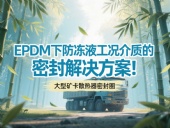 大型礦卡散熱器密封圈 ? EPDM下防凍液工況介質的密封解決方案！